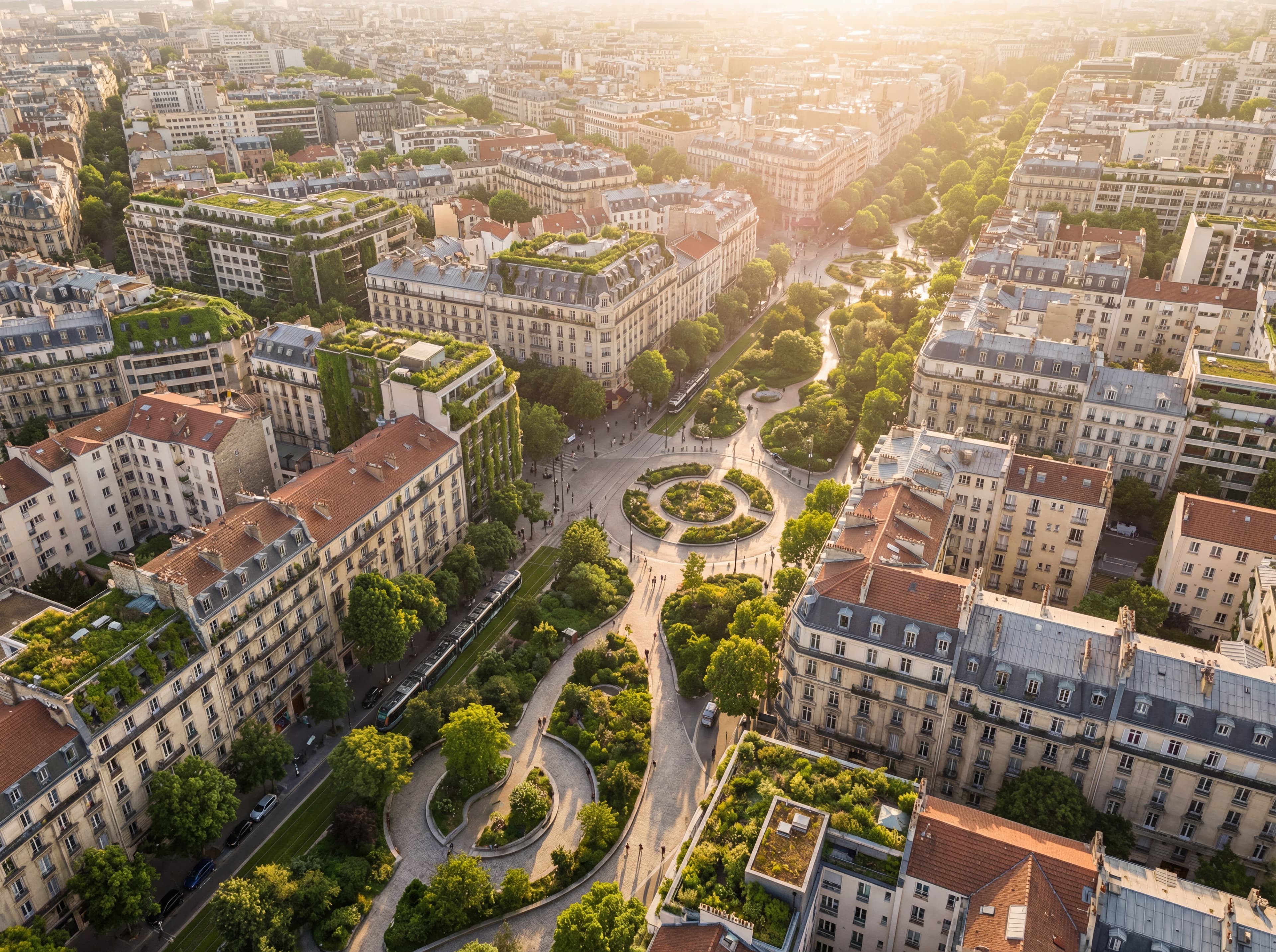 AI-generated urban transformation